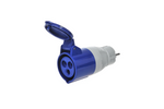 Adaptador con toma para CEE 16A con contacto de protección ProPlus 373518