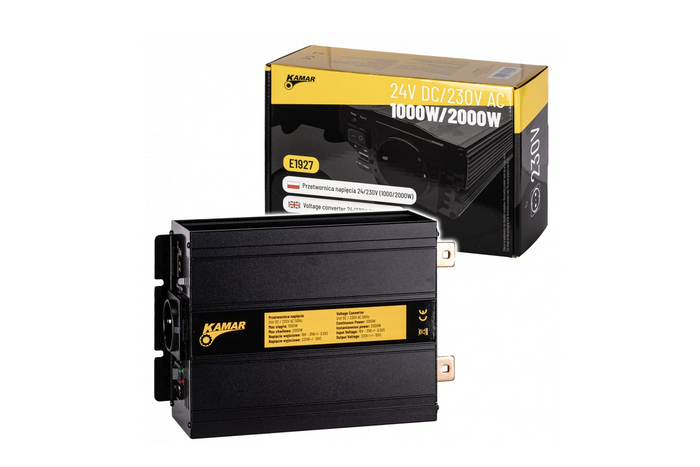 Convertidor de voltaje 24V/230V (1000/2000W) KAMAR E1927