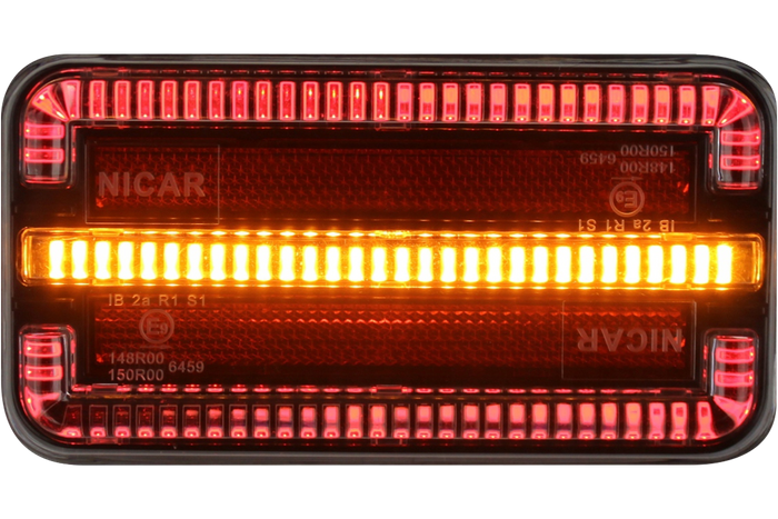 Luces traseras LED TT Technology TT.12024 3 funciones izquierda + derecha, magnéticas