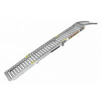Rampa plegable UNITRAILER ALR005 de acero para remolques, 200 cm, 250 kg.