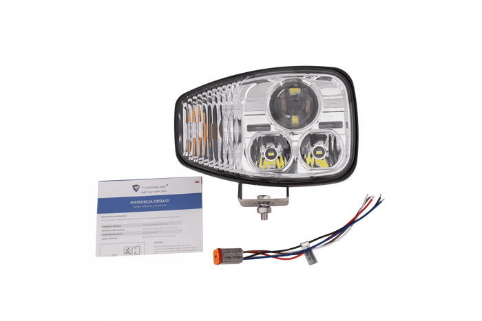 TT Technology TT.16610-P Lámpara delantera LED 3 funciones 21xLED 4450lm derecha para JCB/Cat/Manitou/Volvo/Terex