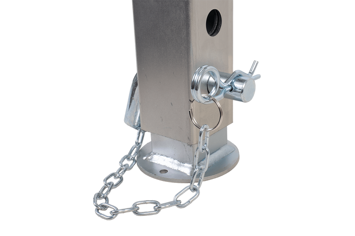 Soporte de manivela extensible UNITRAILER JL1 para remolque de plataforma plana de 1500 kg (346-576 mm)