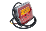 Piloto trasero LED FRISTOM FT-122, 3 funciones universales