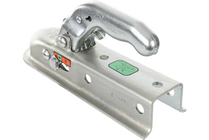 Enganche de bola KNOTT KQ14-A para remolque de 1400kg con barra de tiro cuadrada de 50mm