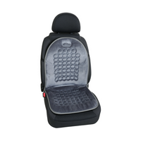 Cojín de asiento de coche LAMPA Magnetic-Velour Cushion, gris, efecto masaje