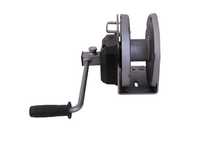 Cabrestante manual para grúa AL-KO de 1150 kg con freno y desenrollado automático