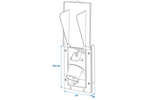 Enchufe de pared externo CEE ProPlus 373505BK, 160 × 100 mm, negro.