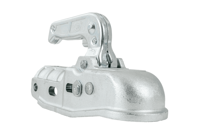 Enganche de bola STEELPRESS BC-3000C-00-00 para remolque de 3000 kg con barra de tiro de tubo de 50 mm, hierro fundido