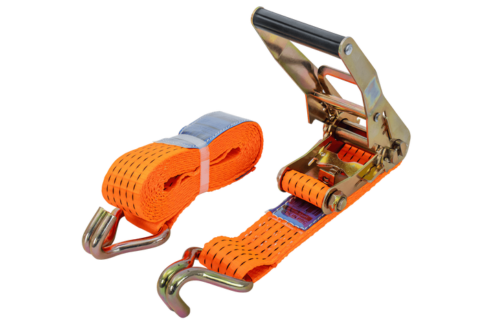 Cinta transportadora UNITRAILER de 4 m/50 mm/5 t de color naranja con tensor