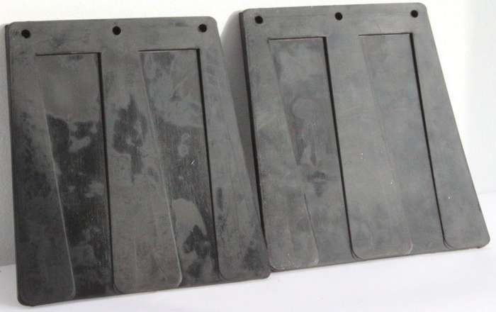 Juego de guardabarros de goma UNITRAILER, cubreguardabarros 187/205 mm