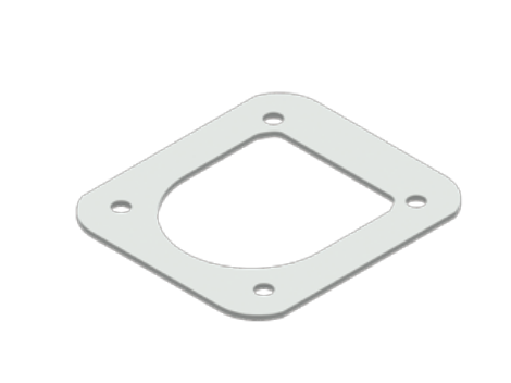 Arandela soporte de suelo STEELPRESS PW-01, placa de refuerzo para asegurar la carga del remolque