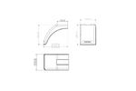 Guardabarros izquierdo para remolque DOMAR DR1012501, paso de rueda de 340/220 mm