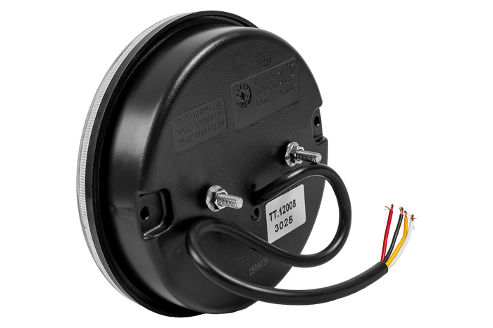 TT TECHNOLOGY TT.12008 Glo-Trac LED Luz trasera tipo hamburguesa con 3 funciones, universal