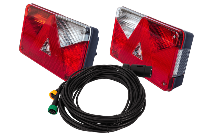 Luces traseras ASPÖCK + arnés MANTES 7m 7-PIN