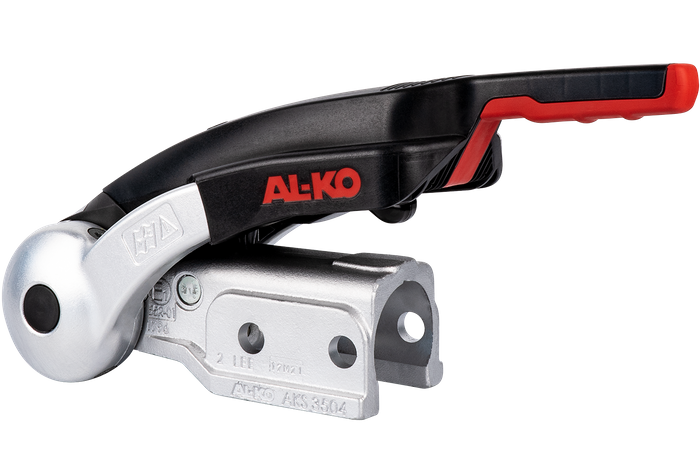 Enganche de bola AL-KO AKS3504 con estabilizador para remolque de 3500kg con lanza tubular de 60mm con protección antirrobo