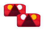 Cubiertas para luces traseras HORPOL KZT 871+KZT 873, 6 funciones, izquierda y derecha.