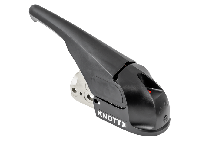 Enganche de bola KNOTT KS30 con estabilizador para remolque de 3000kg con lanza tubular de 50mm