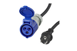 Adaptador con enchufe Schuko y toma CEE 16A 230V ProPlus 373526 cable 40cm
