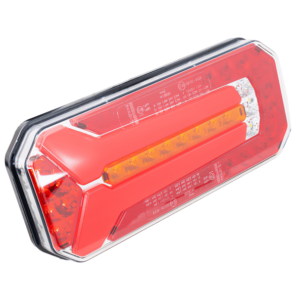 Luz trasera LED WAŚ W150DD universal con 6 funciones