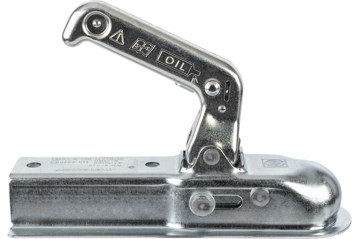 Enganche de bola WINTERHOFF WW8-D40 para remolque de 800kg con barra de tiro cuadrada de 40mm