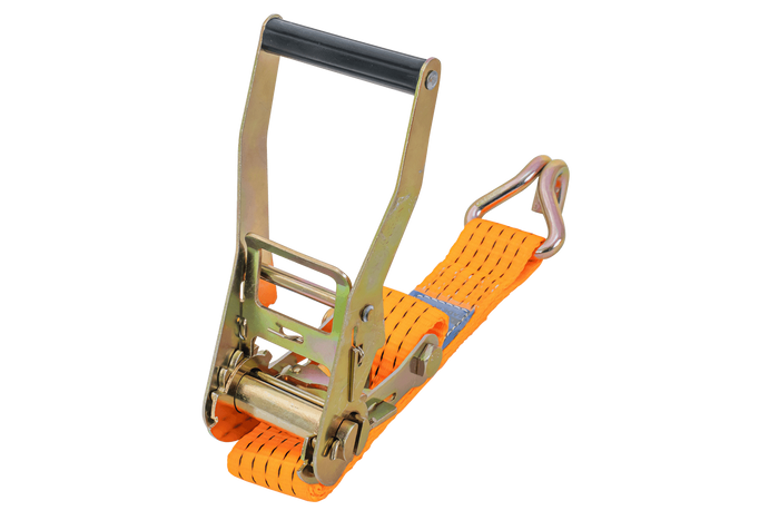 Cinta transportadora UNITRAILER de 8 m/50 mm/5 t de color naranja con tensor