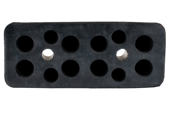 Parachoques de goma / parachoques rectangular 19,5x8x8 cm