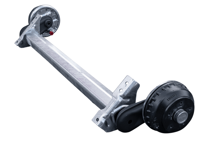 Eje con freno AL-KO COMPACT para remolque/transportador 1350 kg 1100 mm 1550 mm 5x112