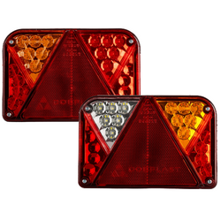 Luces traseras LED DOBPLAST DPT35 con 6 funciones (izquierda + derecha)
