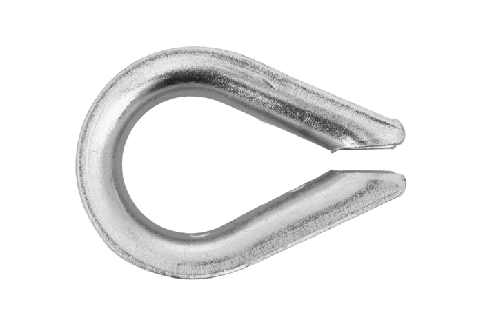 Guardacabos de cuerda DROMET KU.8 de acero con cierre de 8 mm