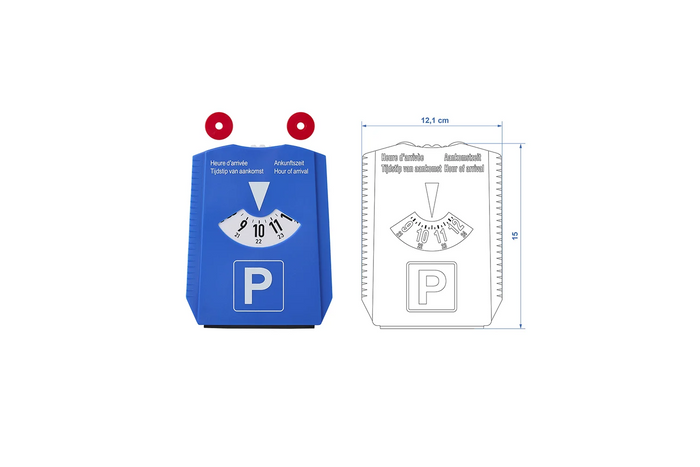 Disco de estacionamiento ProPlus 630518 en 4 idiomas con rascador