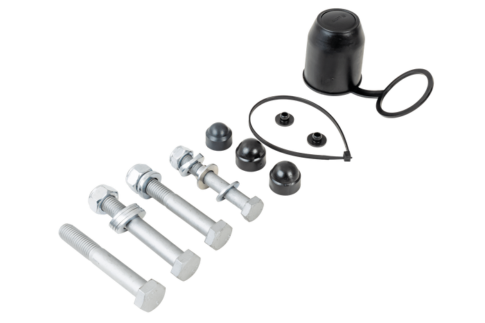 Enganche de bola KNOTT KS30 con estabilizador para remolque de 3000kg con lanza tubular de 50mm