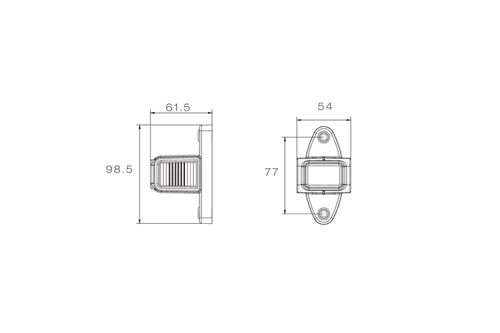 Luz de posición lateral LED ASPÖCK SUPERPOINT IV, izquierda