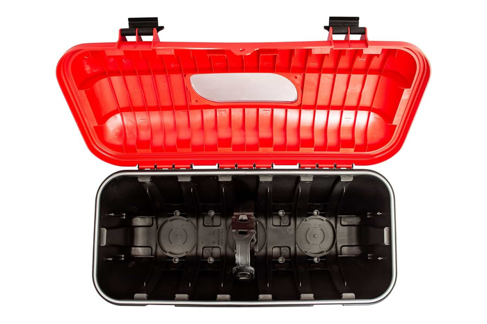 Caja extintor 6kg DAKEN 82500 STRIKE 600x287x220mm rojo