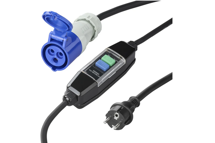Cable adaptador Schuko/CEE ProPlus 373589V01DE para interruptor diferencial de 150 cm