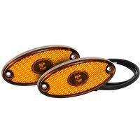 Juego de dos luces de posición LED ASPÖCK FLATPOINT II, naranja, universal
