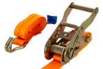 Cinta transportadora UNITRAILER de 2 m/25 mm/1 t de color naranja con tensor