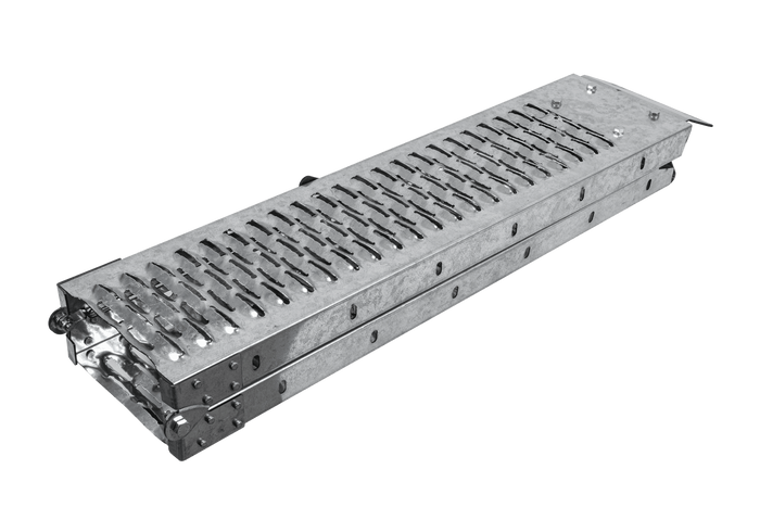 Rampa plegable UNITRAILER ALR004B de acero para remolques de 190 cm y 200 kg.