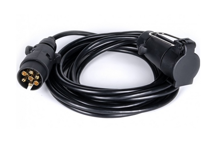 Cable eléctrico KAMAR E1223 de 5 m, enchufe/toma de 12 V, 7 pines