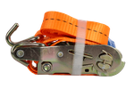 Cinta transportadora UNITRAILER de 2 m/25 mm/1 t de color naranja con tensor
