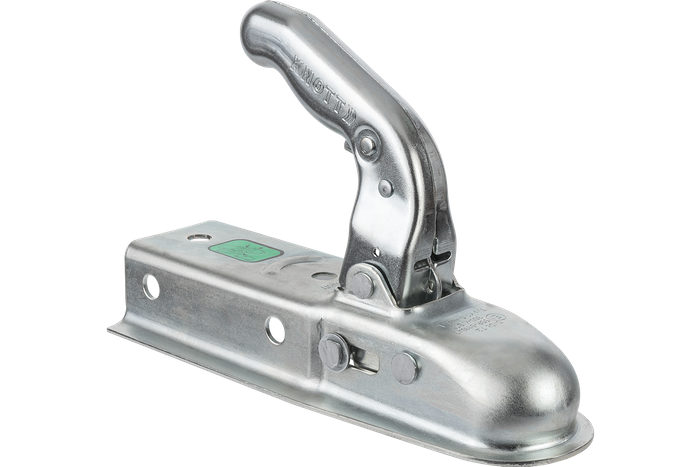 Enganche de bola KNOTT K7.5-L para remolque de 750kg con lanza cuadrada de 60mm