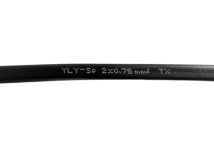 Cable eléctrico plano de dos conductores TEXSIM YLY-Sp 2x0,75 - 1 m