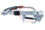 Dispositivo de inercia AL-KO 251S con enganche AKS3004 para remolque de 2700kg con lanza en V