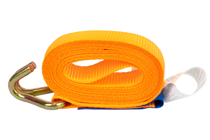 Juego de cuatro cintas transportadoras KAMAR de 3 m/25 mm/0,8 t de color naranja con tensor.