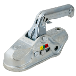 Enganche de bola WINTERHOFF WW30-D3-K1414 para remolque de 3000 kg con barra de tiro tubular de 50 mm, hierro fundido