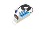 Cable alargador CEE para camping con divisor ProPlus 373583DE, cable de 10 m, 3 tomas Schuko, 2 puertos USB.