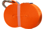 Cinta transportadora UNITRAILER de 10 m/25 mm/1 t de color naranja con tensor