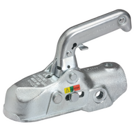 Enganche de bola WINTERHOFF WW 350-RB-K1212 para remolque de 3500 kg con barra de tiro de tubo de 50 mm, hierro fundido.