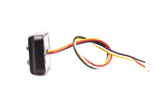 Lámpara de advertencia WAŚ 2469 W284 LED intermitente naranja MAESTRO/ESCLAVO