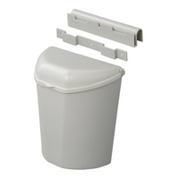 Cubo de basura ProPlus 370402 con tapa para remolques y autocaravanas, 6 litros.