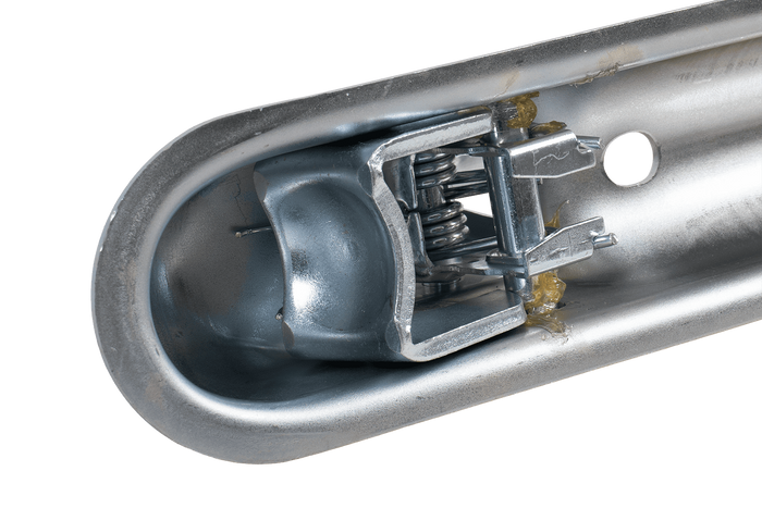 Enganche de bola CHOOYO JD.00.53.005 para remolque de 800 kg con barra de tiro tubular de 50 mm